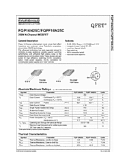 DataSheet FQPF16N25C pdf